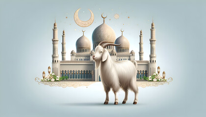 Islamic EID AL ADHA design. banner, poster, template background