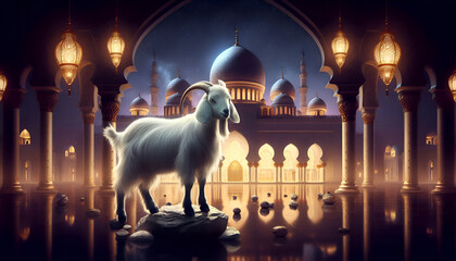 Islamic EID AL ADHA design. banner, poster, template background