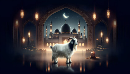 Islamic EID AL ADHA design. banner, poster, template background