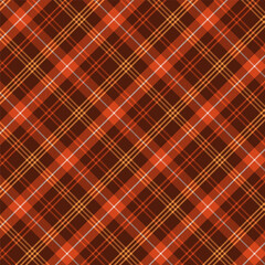 Obraz premium Plaid with twill weave repeat pattern.Autumn winter tartan check seamless pattern.Vector illustration geometric background for fabric and prints.