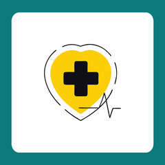 Obraz premium Modern Medical and Healthcare Vector Illustration Set