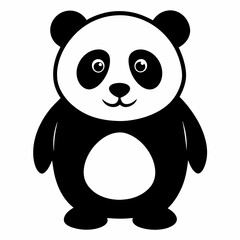 Panda Silhouette Art Design