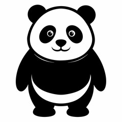 Panda Silhouette Art Design