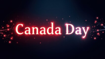 Celebrating canada day festivities canada event announcement nighttime festive atmosphere national pride