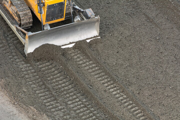 Heavy equipment backhoe or bulldozer
