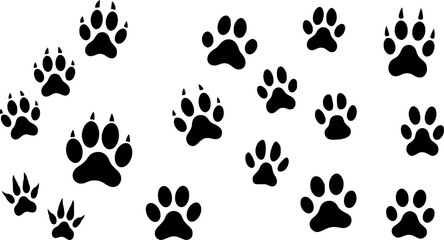 Obraz premium Paw Print icon vector illustration 