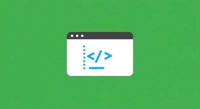 Simple Coding Interface Illustration