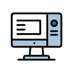 desktop computer monitor icon design