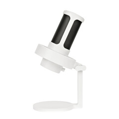 white microphone isolated