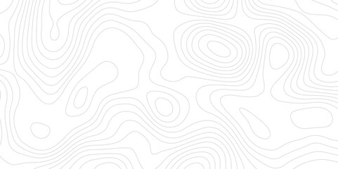 Abstract modern topography wavy contour map line and vintace tarrain patch texture grid line wallpaper map white background.
