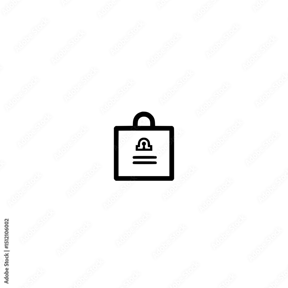 Poster digital encryption symbol illustrating confidential file security