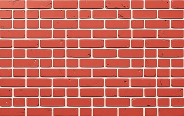 Fototapeta premium Red brick wall texture seamless background pattern design for architecture and construction projects use