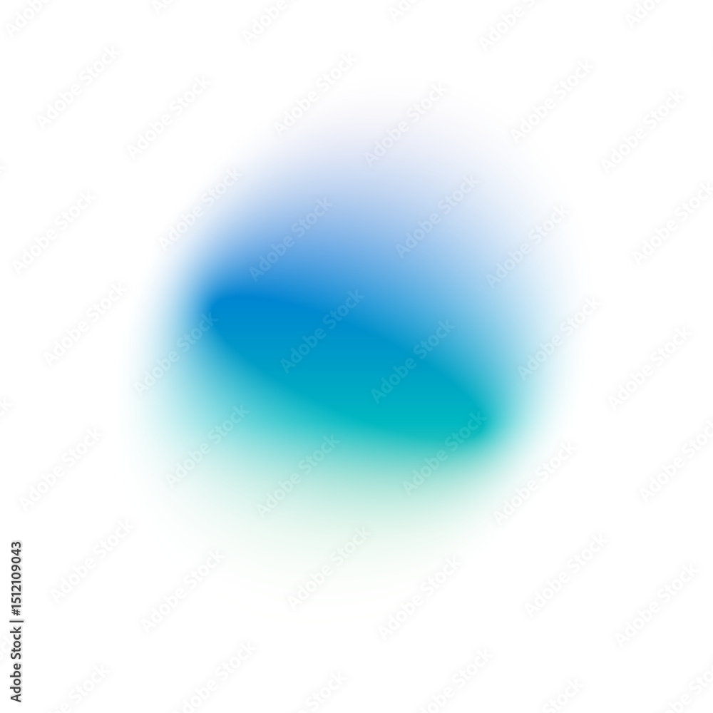 Aufkleber soft blue gradient background with smooth color transition, pastel mesh elements, blurred circular s