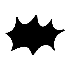 Manga speech bubbles with dynamic comic bursts. dialogue balloons and explosive text frames. Flat illustration isolated on white background.