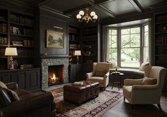 Library Lounge &ndash; Cozy Intellectual Haven