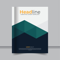 Color-Rich Annual Report Layout with Professional Appeal, Professional Business Book Cover Layout Editable Template
