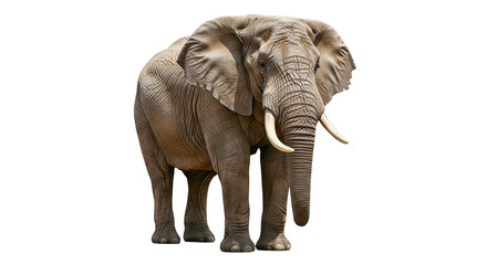 Fototapeta premium African elephant isolated on transparent background 