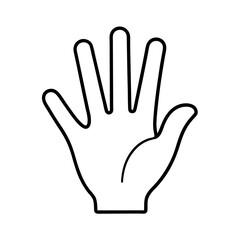 Obraz premium Hand Wrap Black and White Drawing