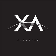 XA Monogram Logo – Minimal Elegant Letter mark for Creative Branding & Modern Identity Design
