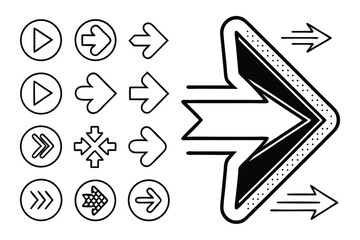 Modern Arrow Icon Collection