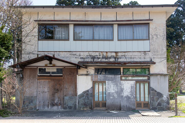 An abandoned, dilapidated and vacant building in rural Japan (Akiya in Japanese) where rural areas...