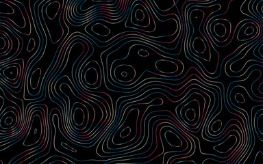 Modern design with White background with topographic wavy pattern design. Abstract gray topography contour map background design .