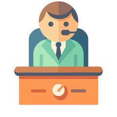 
illustration design of an auditor