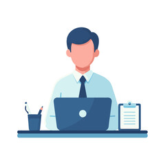 
illustration design of an auditor