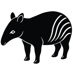 TAPIR VECTOR SIHOUETTE