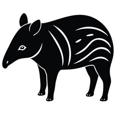 TAPIR VECTOR SIHOUETTE