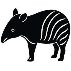 TAPIR VECTOR SIHOUETTE