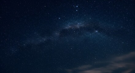 Fototapeta premium Night sky full of stars, long exposure