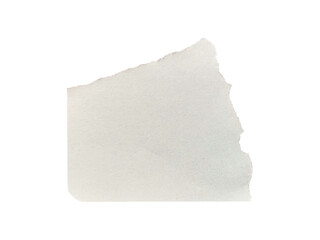 Fototapeta premium Torn element paper positioned on a transparent background showcasing its texture and edges without distractions