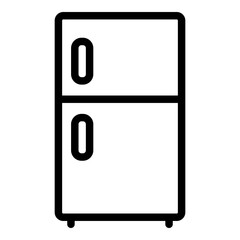 Refrigerator icon. Vector line icon