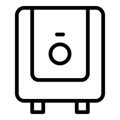 Water heater icon. Vector line icon