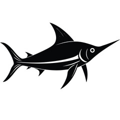 sword fish vector