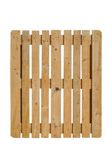 Wooden Pallet isolated white background.