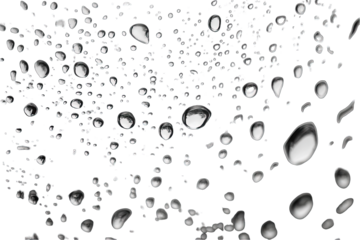 Abstract design of numerous rounded, glossy shapes in varying sizes, with a dark background