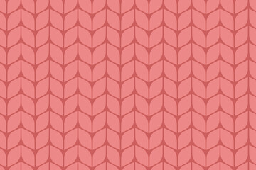 Red seamless knitting pattern with soft wool texture. Perfect for cozy winter designs, textile backgrounds, or handmade-themed digital projects.

