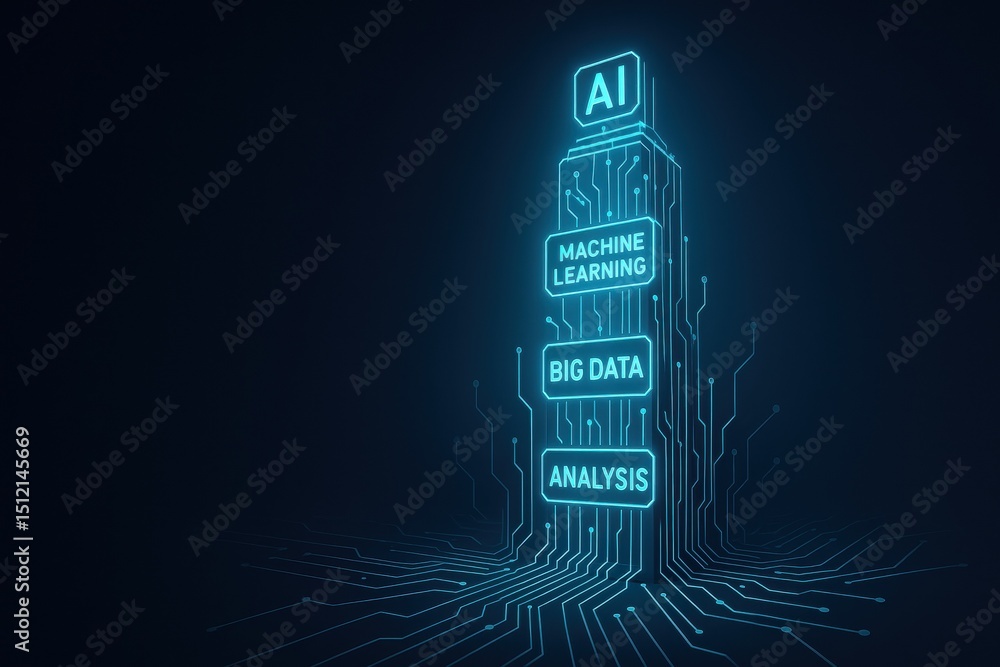 Poster this digital depicts the strategy and decision-making processes driving business growth through inno