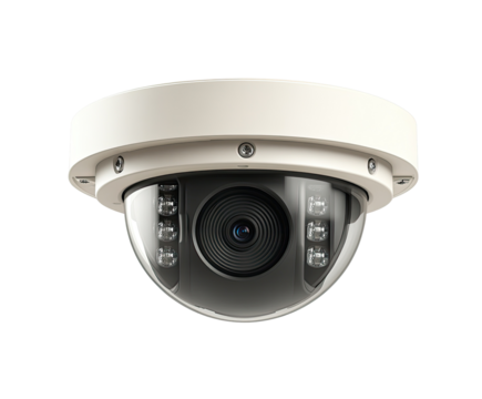 Security camera.  Compact dome surveillance