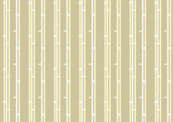 【日本の伝統模様】竹のシームレスパターン（黄系） / Take &ndash; Japanese Traditional Bamboo Pattern (Yellow Tones)