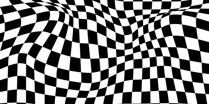 Pattern abstract wave checkerboard background