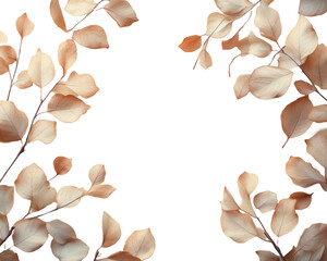 Dried leaves frame design