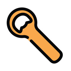 Bottle opener icon design template