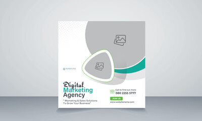 Digital marketing agency and corporate social media post