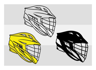 Lacrosse Helmet SVG Silhouette Bundle, Lacrosse Silhouette, Sports Svg, Helmet Svg, Lacrosse Sticks Svg, Lacrosse Png, Lacrosse Svg Images, Cut Files