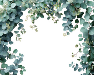 Eucalyptus frame background