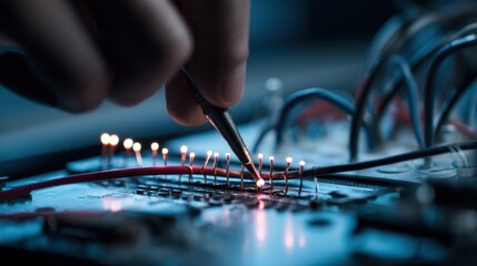 Precision Electronics Repair: A Close-Up View of Soldering