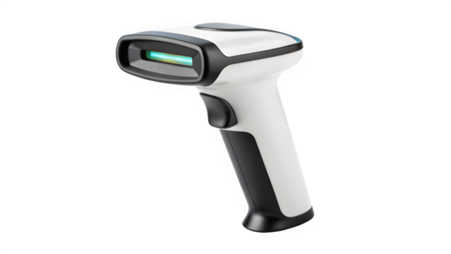 Barcode Scanners Isolated on Transparent Background